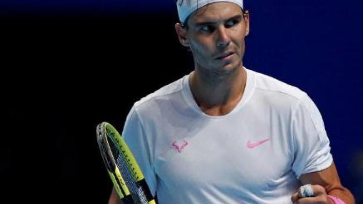 Rafael Nadal blijft op koers voor halve finales van ATP Finals