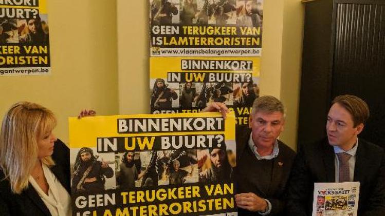 Vlaams Belang start campagne tegen mogelijke terugkeer Belgische Syriëstrijders