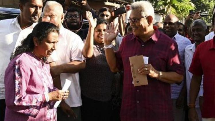 Presidentsverkiezingen Sri Lanka - Rajapaksa op kop