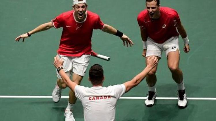 Canada is eerste halvefinalist van Davis Cup