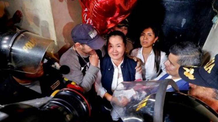Peruaanse oppositieleidster Fujimori na 13 maanden cel op vrije voeten