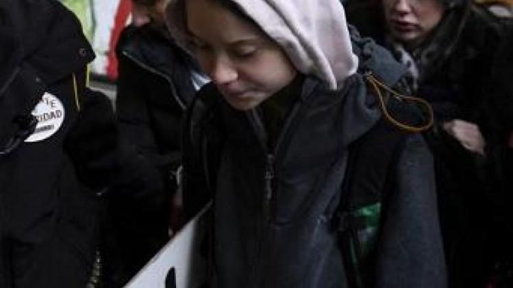 Greta Thunberg in Madrid aangekomen voor klimaatbetoging