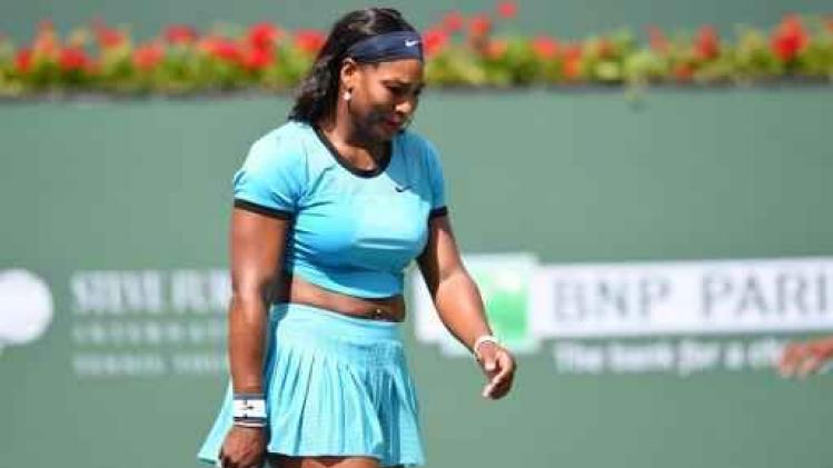 Zieke Serena Williams geeft forfait voor WTA-toernooi Madrid