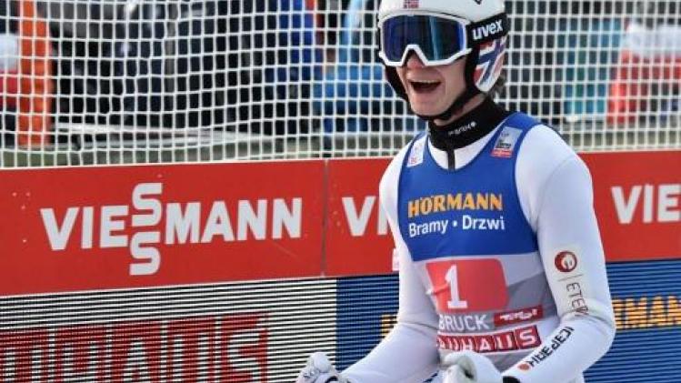 Jonge Noor Marius Lindvik wint ook in Innsbruck