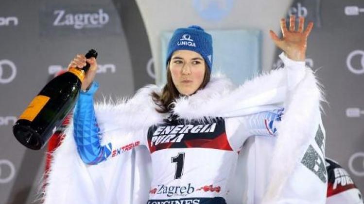 WB alpijnse ski - Petra Vlhova houdt Mikaela Shiffrin van nieuwe slalomzege in Zagreb