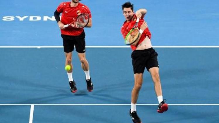 Gillé en Vliegen verliezen beslissend dubbelspel tegen Spanje op ATP Cup