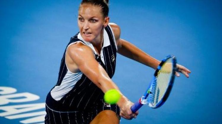 Titelverdedigster Karolina Pliskova en Madison Keys spelen finale in Brisbane