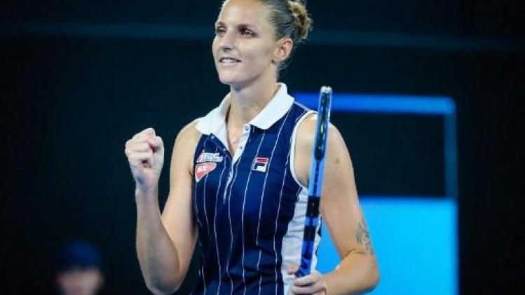 WTA Brisbane - Karolina Pliskova is voor derde keer de beste