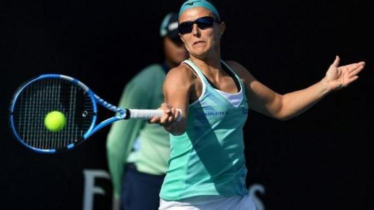 Kirsten Flipkens komt net tekort in eerste ronde Australian Open
