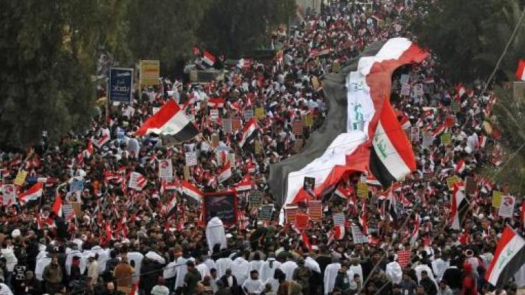 Aanhangers van sjiitische leider al-Sadr eisen vertrek Amerikaanse troepen uit Irak