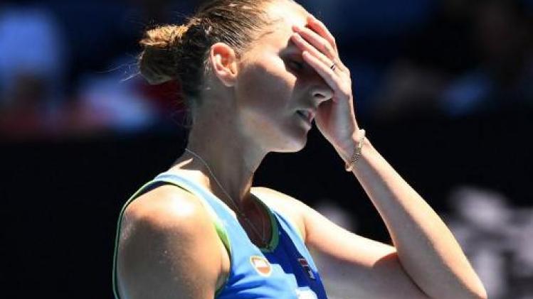 Australian Open - Karolina Pliskova moet koffers pakken