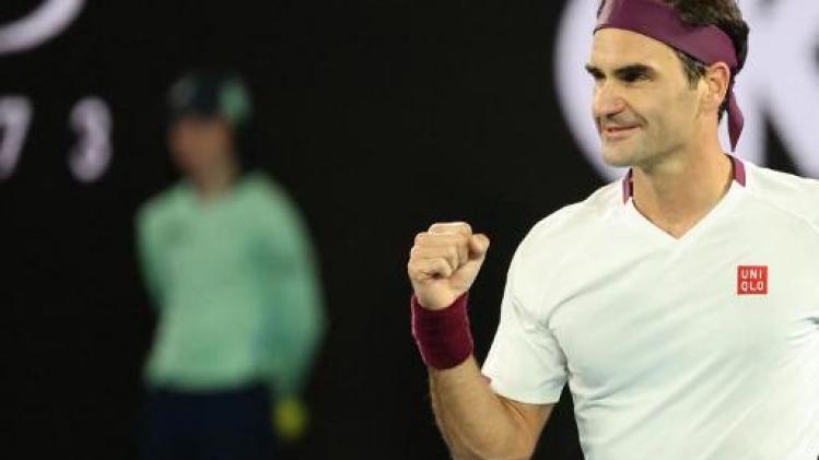 Roger Federer staat in de kwartfinales