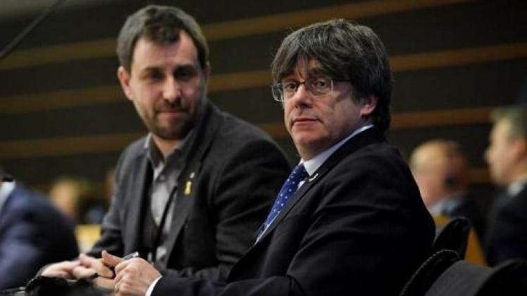 Puigdemont en Comín niet bij groene fractie in Europees Parlement
