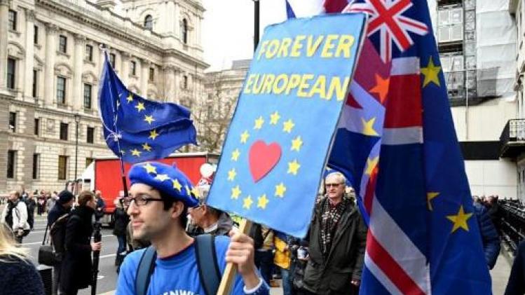 Protesten voor en tegen brexit in Groot-Brittannië