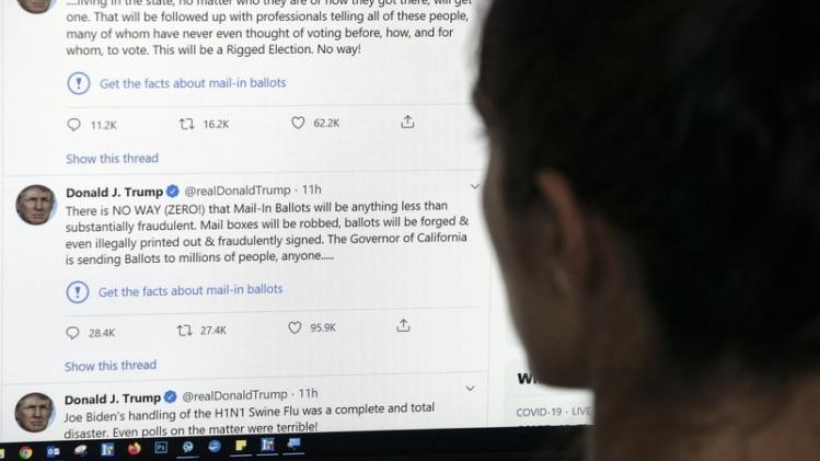 Twitter controleert voortaan tweets Trump op fake news