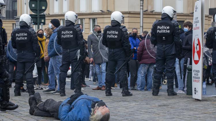 BRUSSELS PREPARATIONS AHEAD OF POSSIBLE CORONA PROTESTS