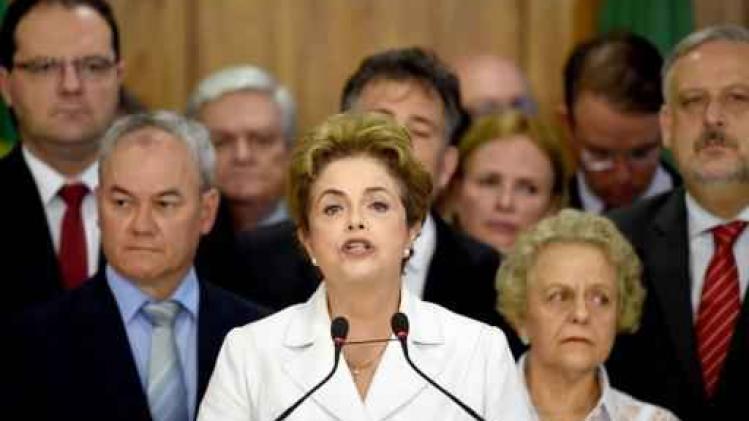 Rousseff roept haar landgenoten tot "mobilisatie" tegen de "staatsgreep" op