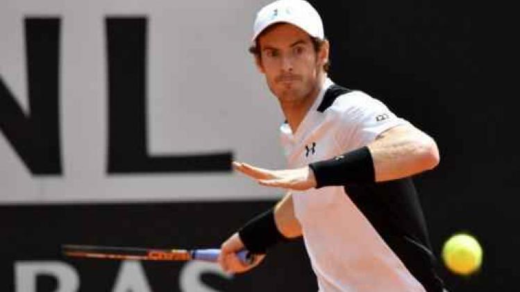 Andy Murray is eerste finalist van ATP Rome