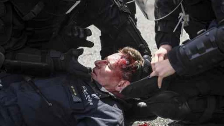 Relschopper die politiecommissaris neersloeg bij betogingen