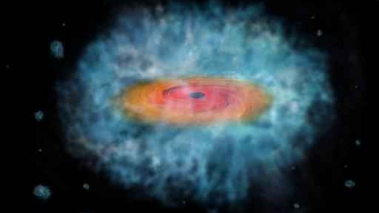 Supermassieve zwarte gaten zijn bij hun ontstaan al gigantisch