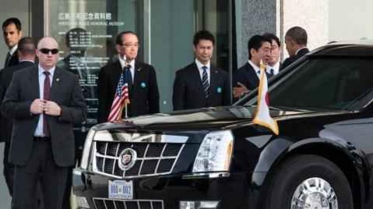 Amerikaanse president Barack Obama in Hiroshima aangekomen