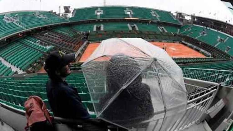 Weergoden houden tennissers op Roland Garros van de baan