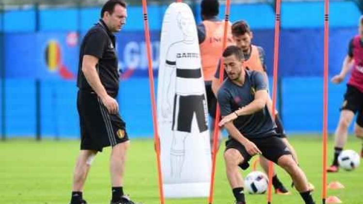 Eden Hazard staakt training na trap op voet