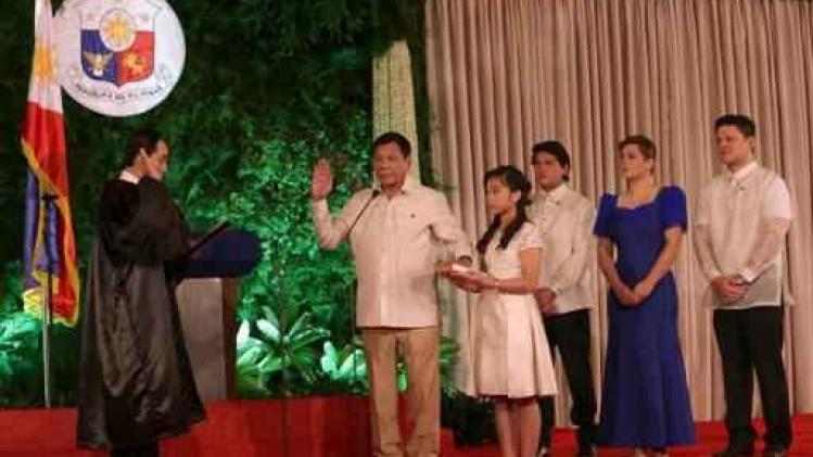 Filipijnse president Duterte ingezworen