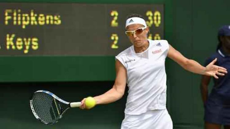 Kirsten Flipkens niet opgewassen tegen Madison Keys op Wimbledon