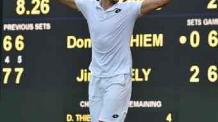 Wimbledon - Dominic Thiem verrassend uitgeschakeld door Jiri Vesely