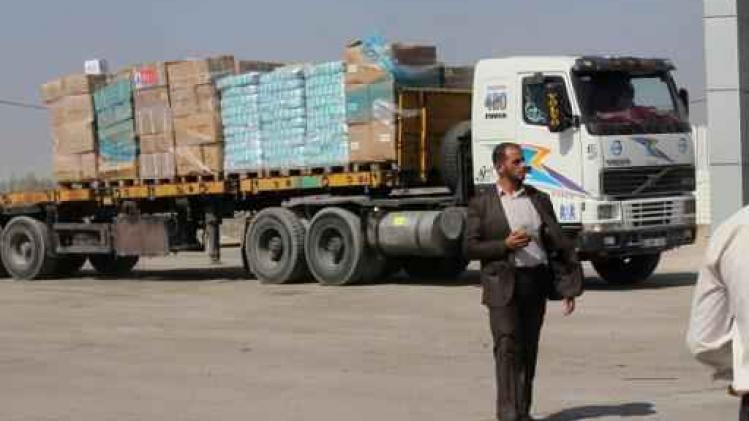 Turkse vrachtwagens met humanitaire hulp aangekomen in Gazastrook