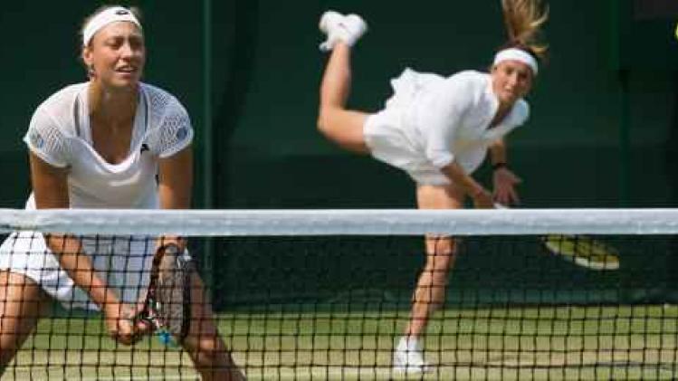 Yanina Wickmayer ligt uit dubbelspel in Wimbledon