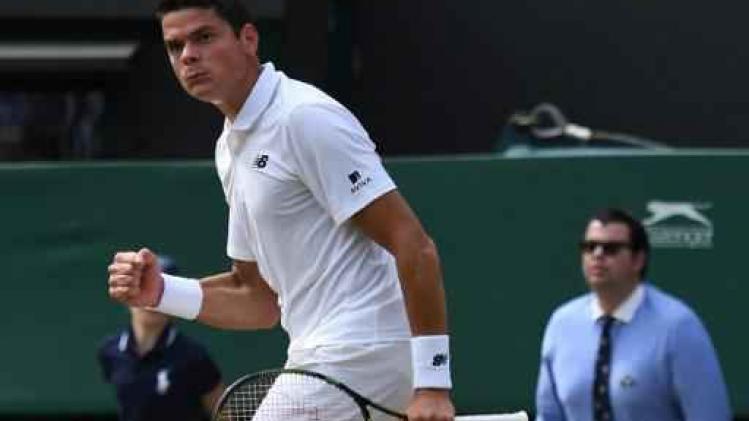 Raonic mag als eerste naar halve finales Wimbledon