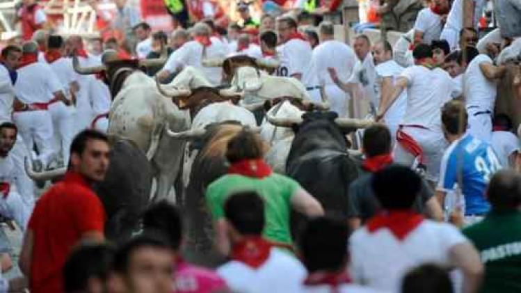 Veertien gewonden bij stierenloop in Pamplona