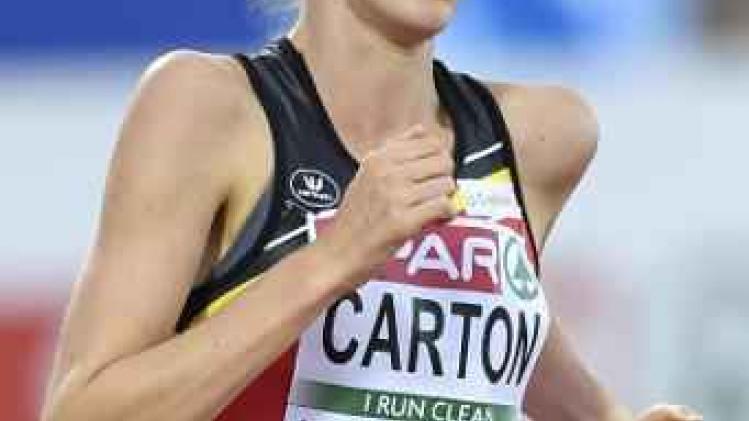EK atletiek - Louise Carton is tevreden met haar zevende plaats