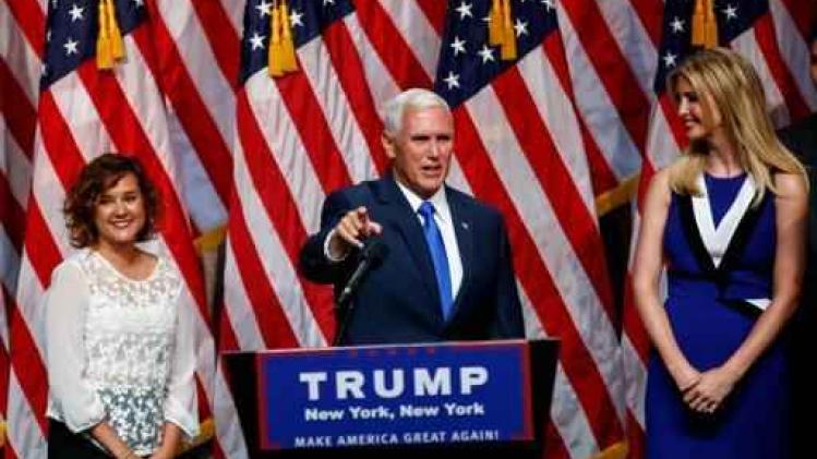 Race Witte Huis - Trump stelt running mate Pence voor als zijn "eerste keuze"