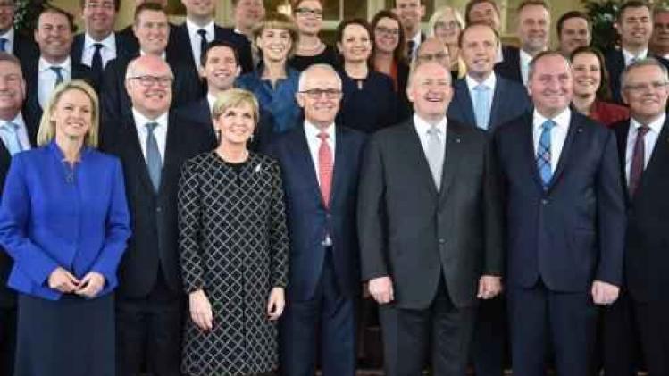 Malcolm Turnbull legt eed af als premier van Australië