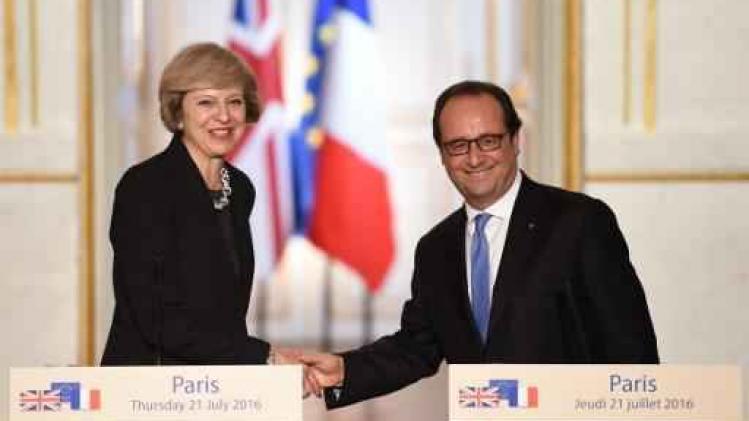 Hollande en May bespreken de Brexit