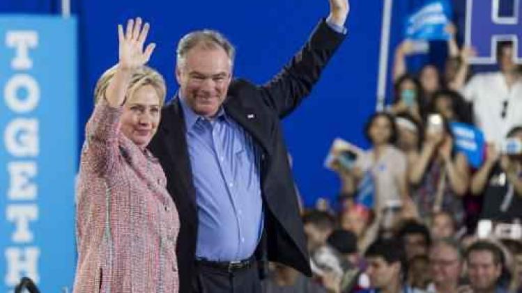 Race Witte Huis - Hillary Clinton duidt senator Tim Kaine aan als running mate