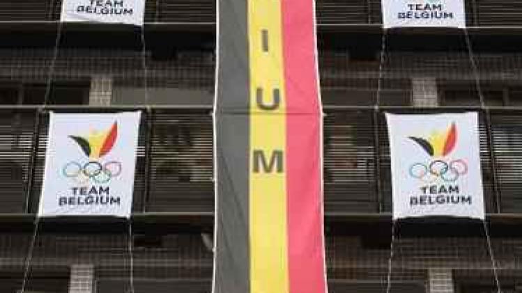 Belgische vlag wappert in olympisch dorp