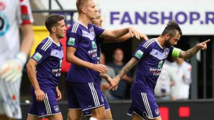 Jupiler Pro League - RSC Anderlecht blikt KV Kortrijk met 5-1 in