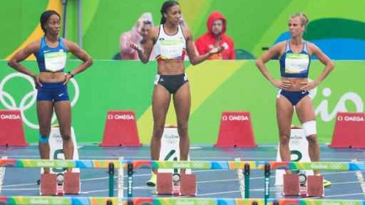 Nafissatou Thiam beleeft bang momentje bij start van 100m horden