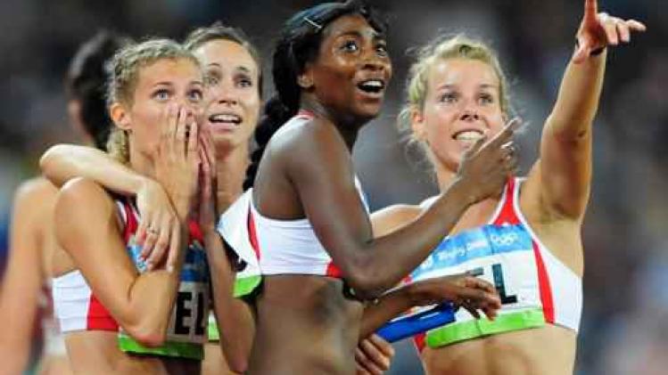 Gouden 4x100m-vrouwen van Spelen 2008 worden gehuldigd tijdens Memorial