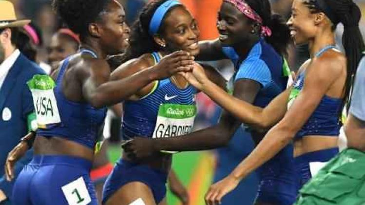 OS 2016 - Verenigde Staten verlengen titel op 4x100m bij de vrouwen