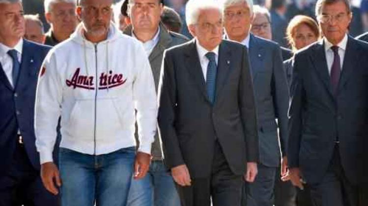 President Mattarella bezoekt getroffen gebied