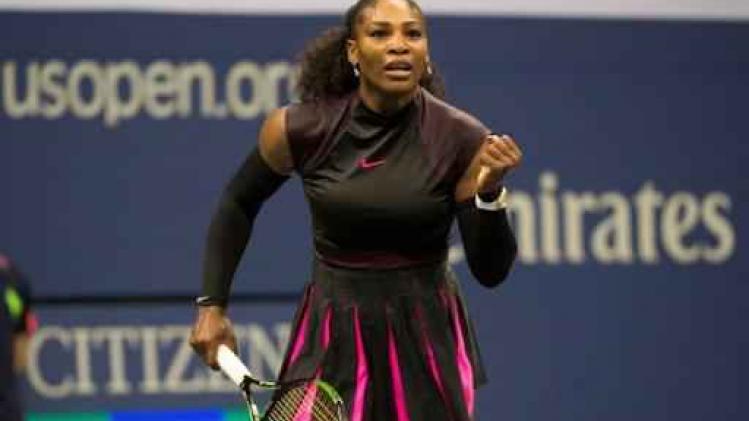 US Open - Ook Serena Williams door naar tweede ronde