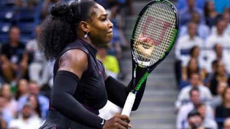 US Open - Serena Williams met moeite naar halve finales
