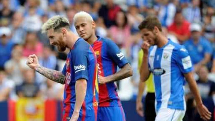MSN leidt FC Barcelona naar ruime zege bij Leganes