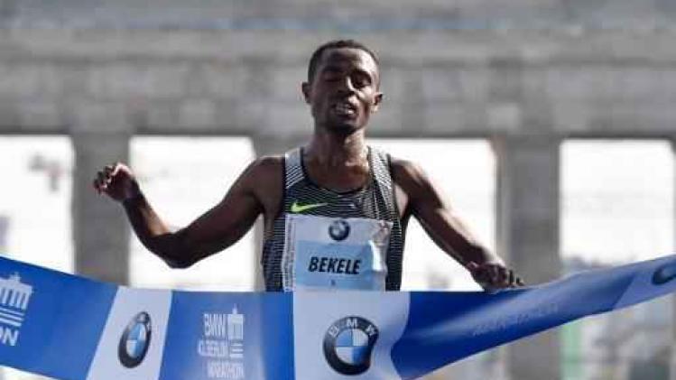Kenenisa Bekele wint marathon Berlijn in toptijd
