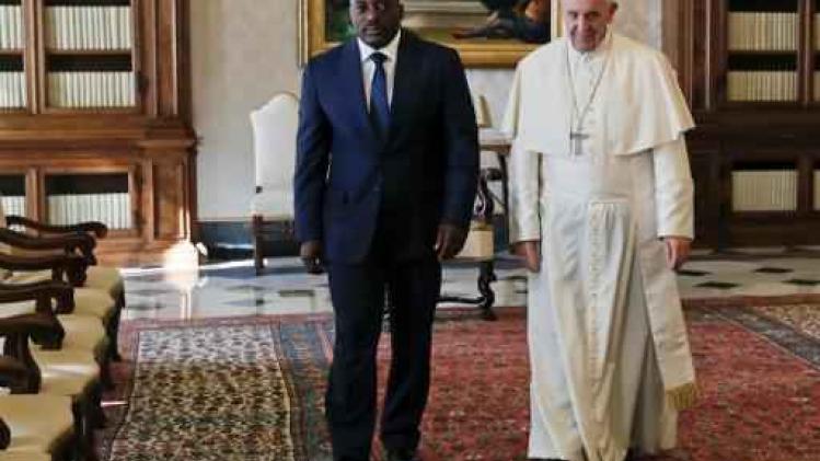 Kabila ontvangen door paus Franciscus